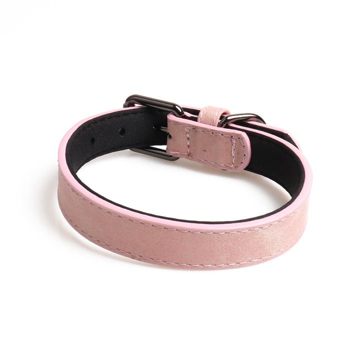 Classic Double Layer PU Leather Belt Buckle Pet Dog Cat Collar