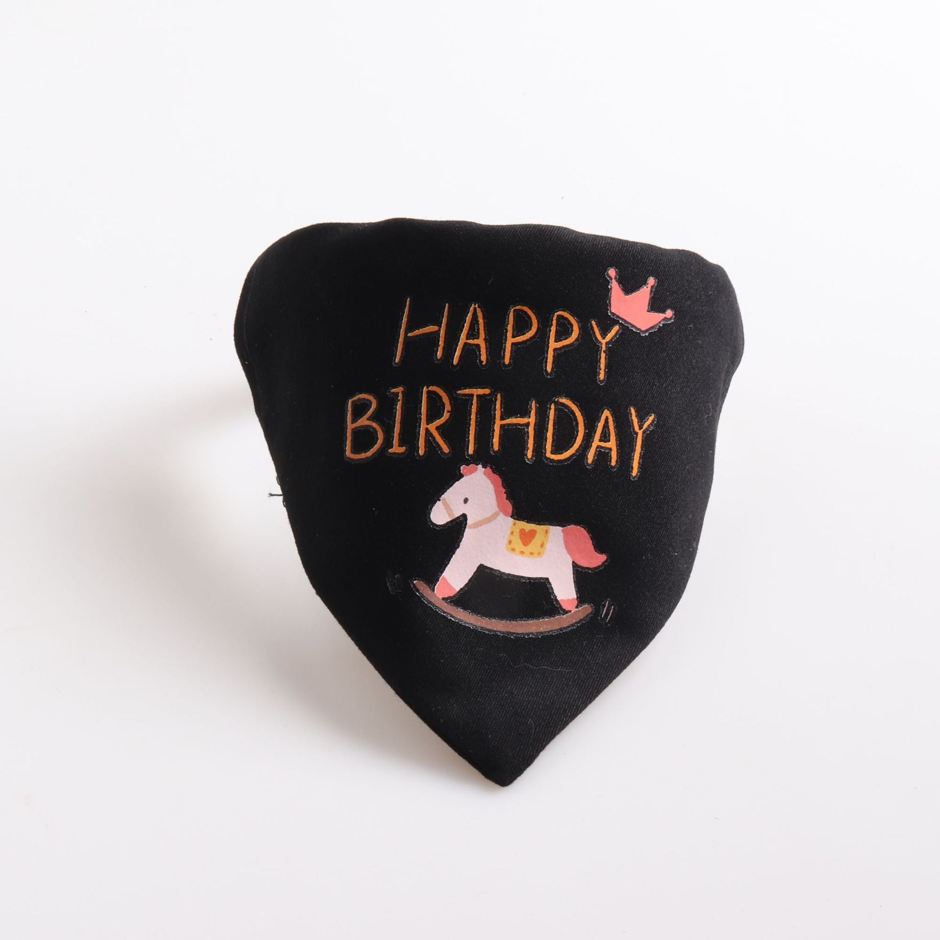 Happy Birthday PU Leather Pet Dog Cat Collar Saliva Bib Scarf
