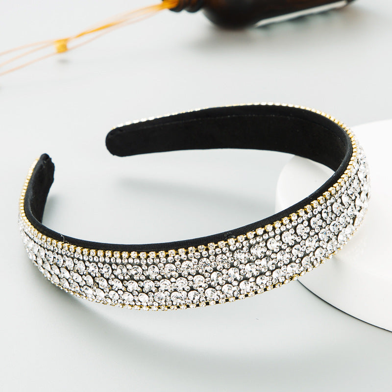 Colorfull Luxury Rhinestone Non-slip Headband Hair Accessories Wholesale