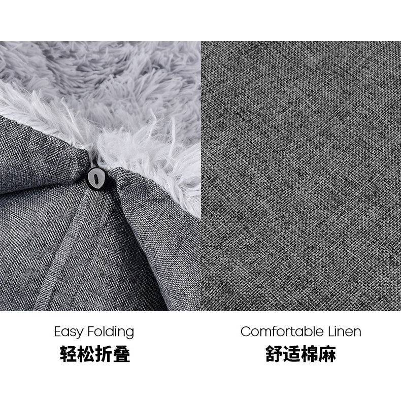 Warm Soft Long Plush Comfortable Cat Bed Double Side Pet Pad
