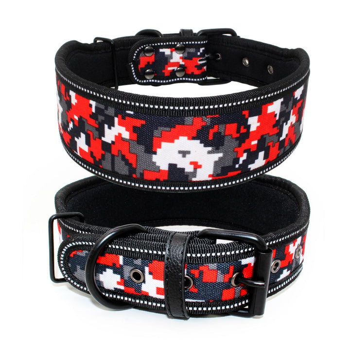Camouflage Soft Reflective Adjustable Belt Buckle Pet Dog Collar