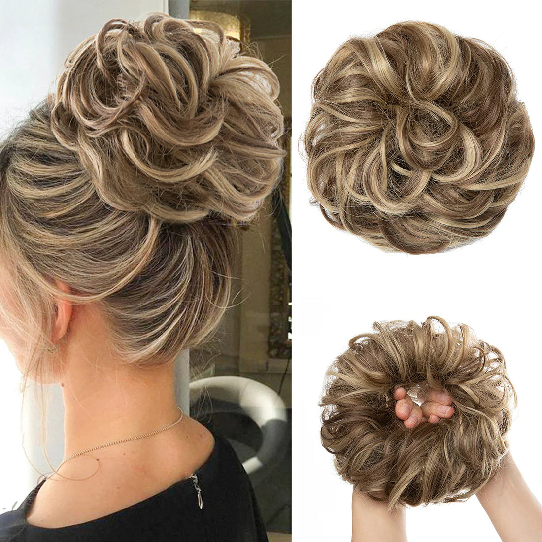 Invisible Fluffy Hair Ball Bun Long Beard Wigs Hair Extensions Wholesale