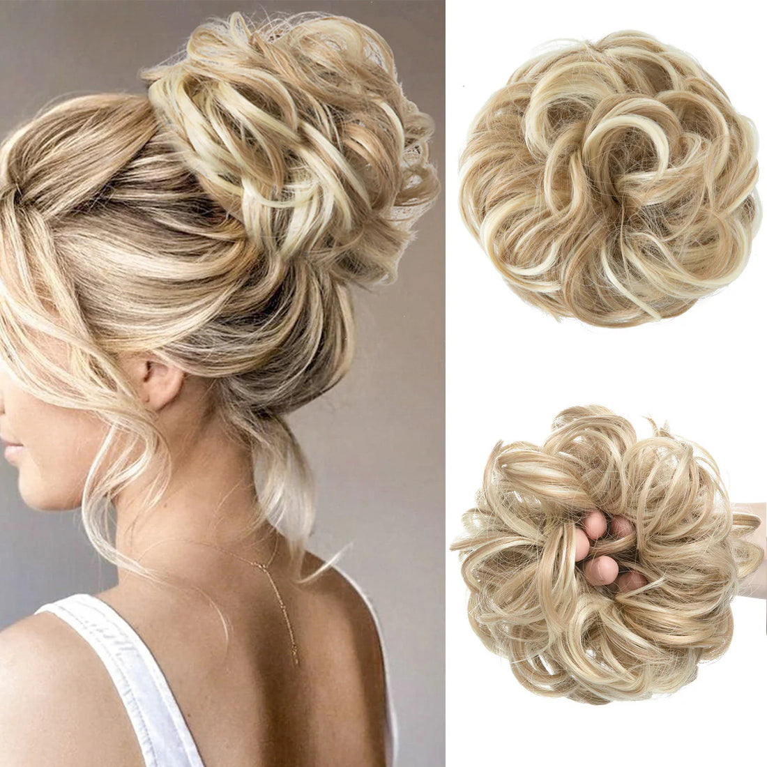 Invisible Fluffy Hair Ball Bun Long Beard Wigs Hair Extensions Wholesale