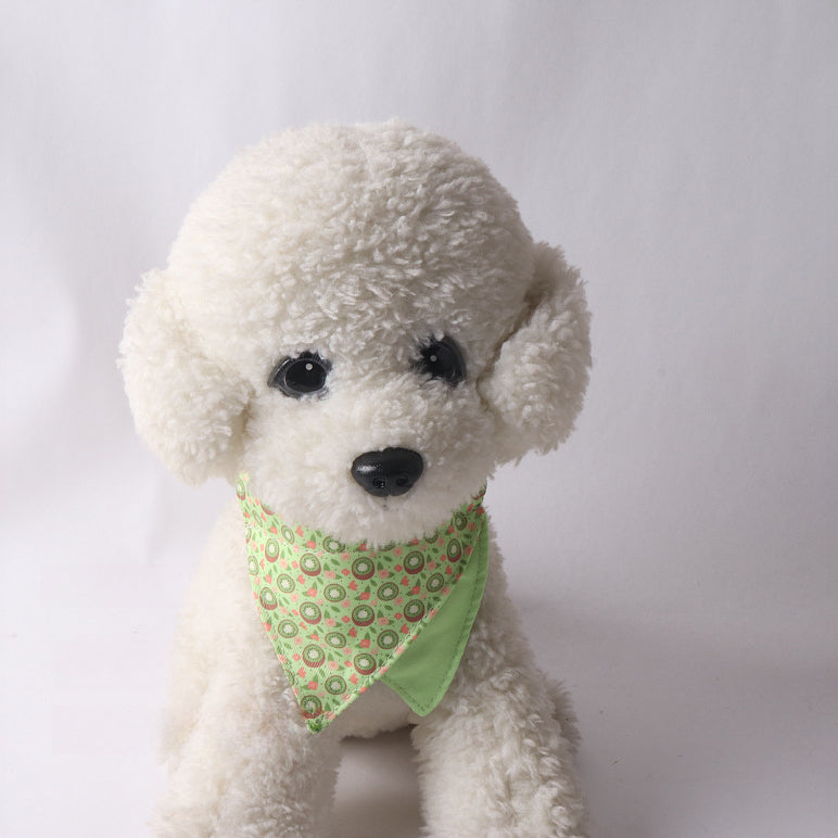 Fruits Pendant Double Side Triangle Towel Saliva Pet Bib Collar