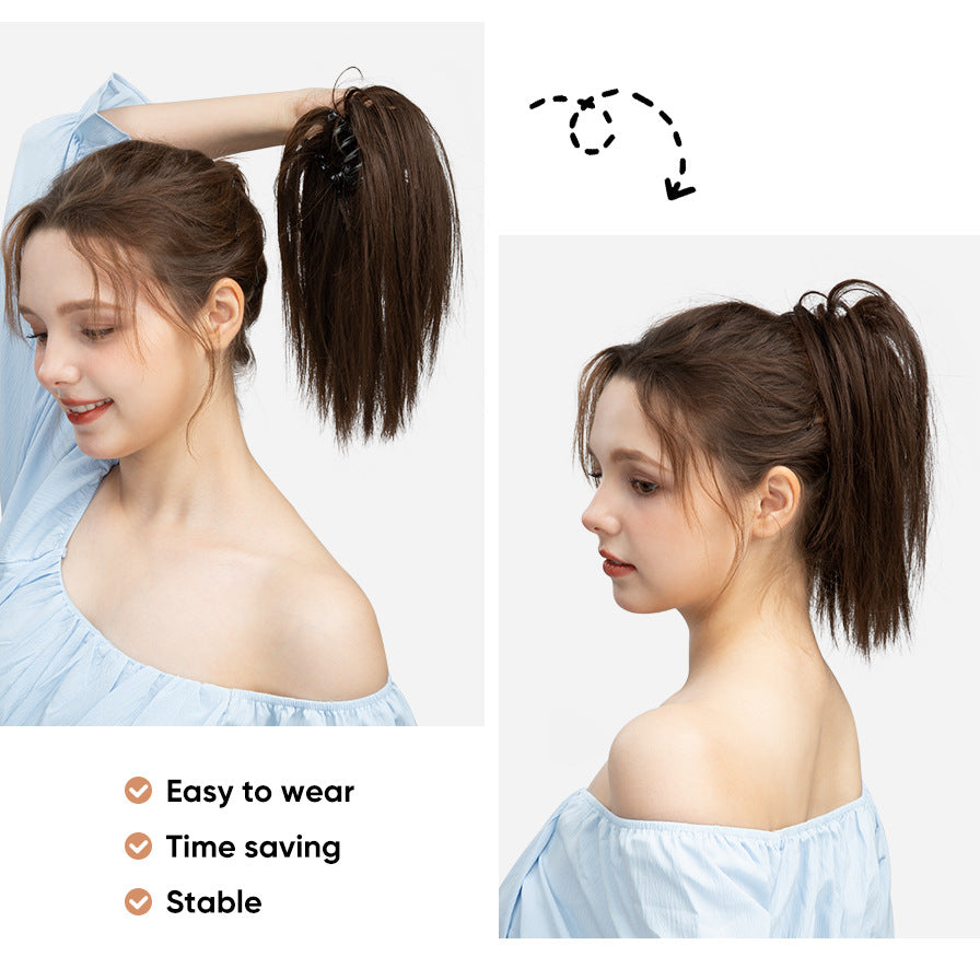 High Temperature Silk Beard Wigs Claw Ponytail Hair Extensions Wholesale