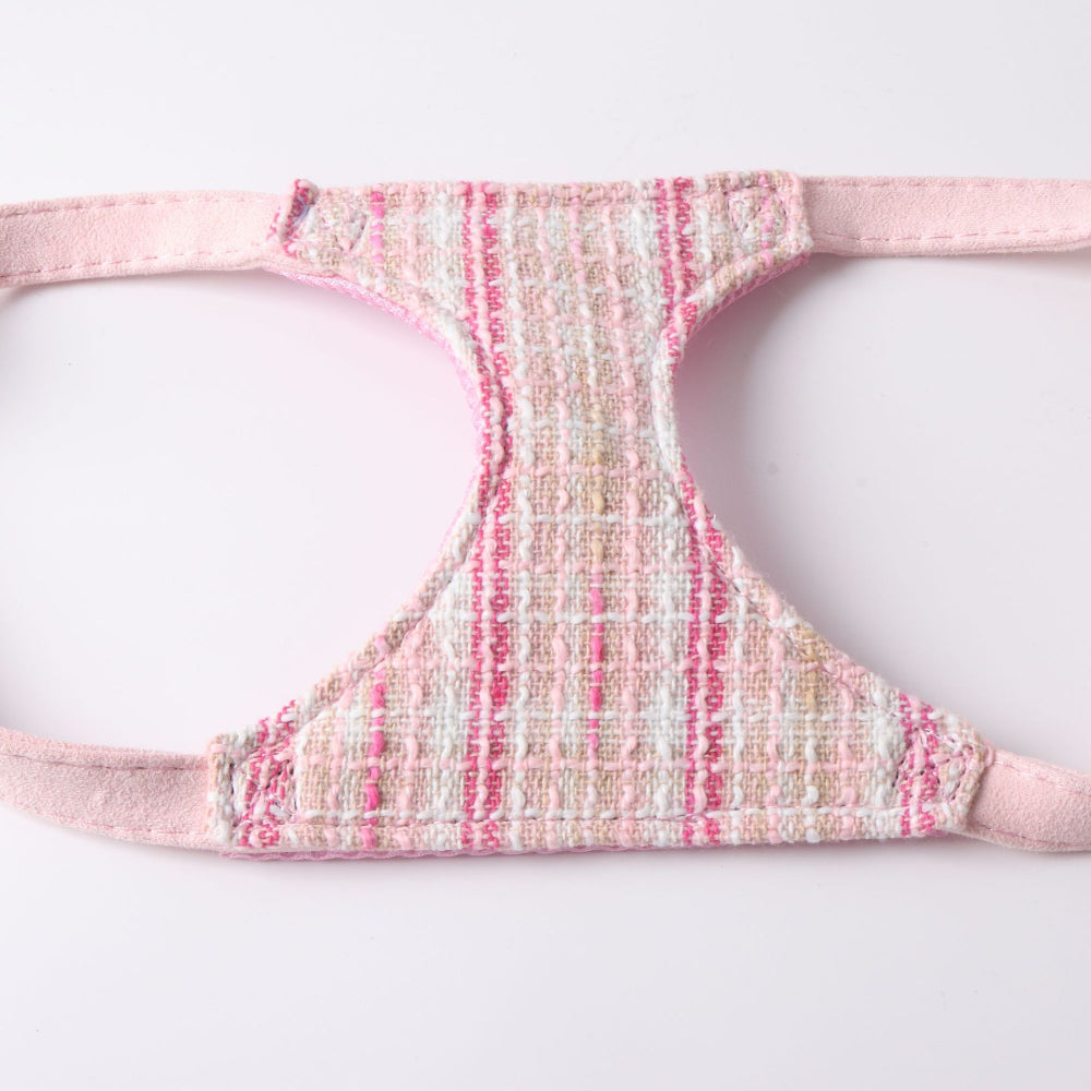 Breathable Mesh Fabric Pet Dog No Choking Harness Leash Set