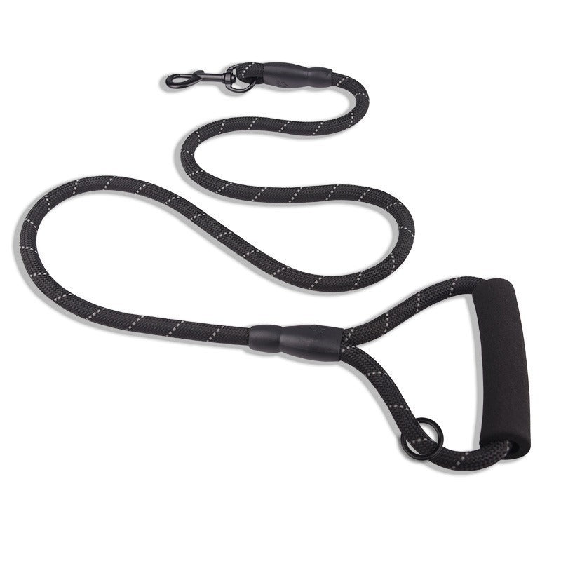 Sponge Handle Reflective Nylon No-Pull Pet Training P-type Leash