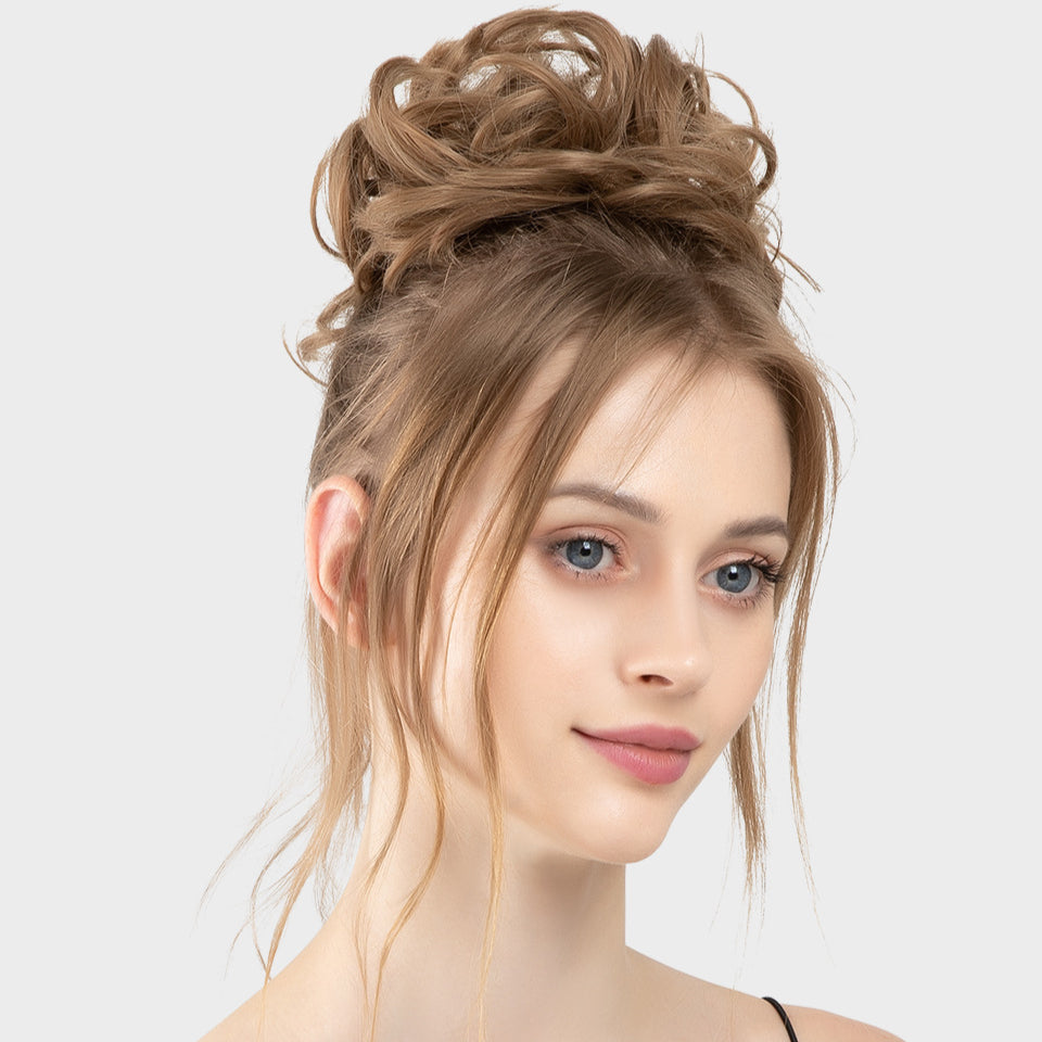 Invisible Fluffy Hair Ball Bun Long Beard Wigs Hair Extensions Wholesale