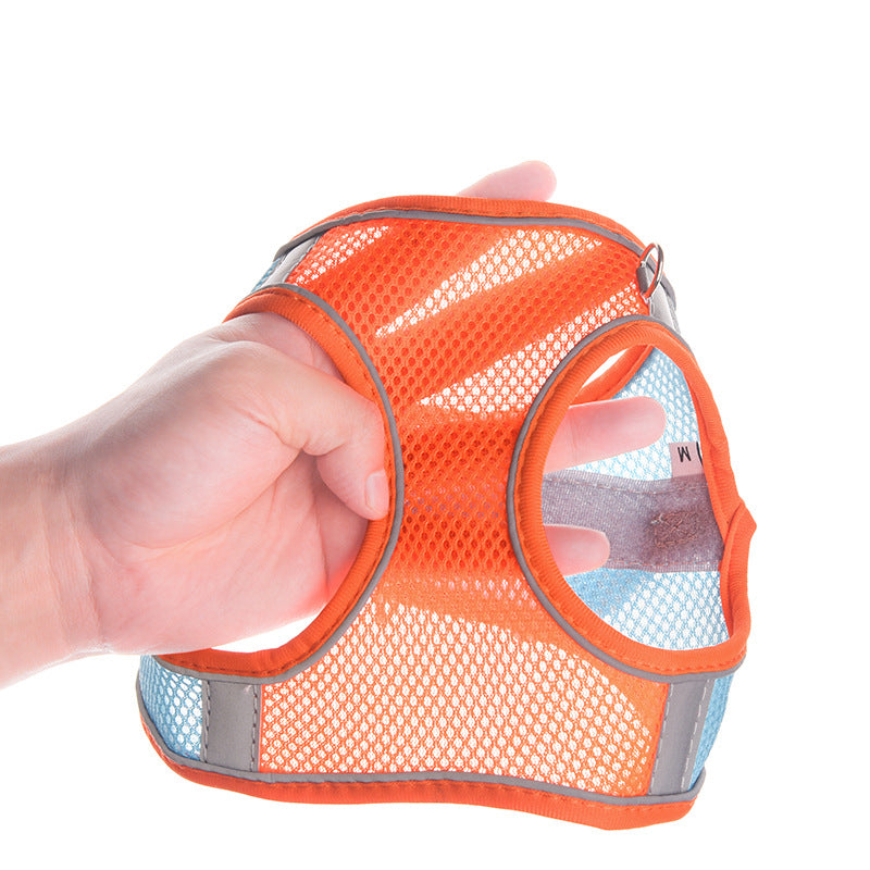 Breathable Mesh Series Reflective Vest Pet Dog Harness Leash Set