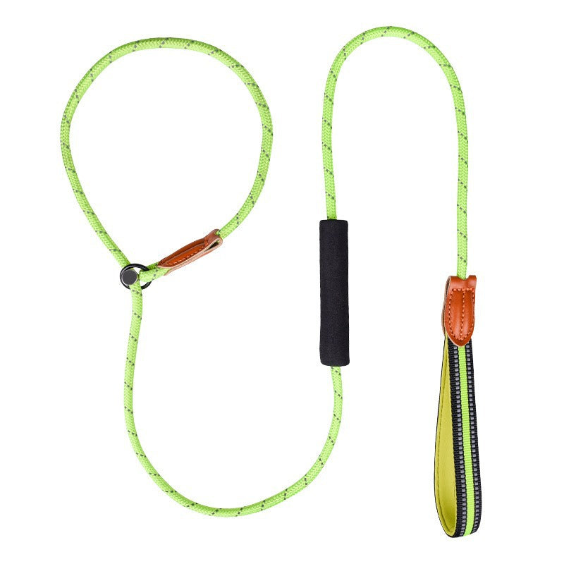 Diving Fabric Handle Reflective No-Pull Pet Training P-type Leash