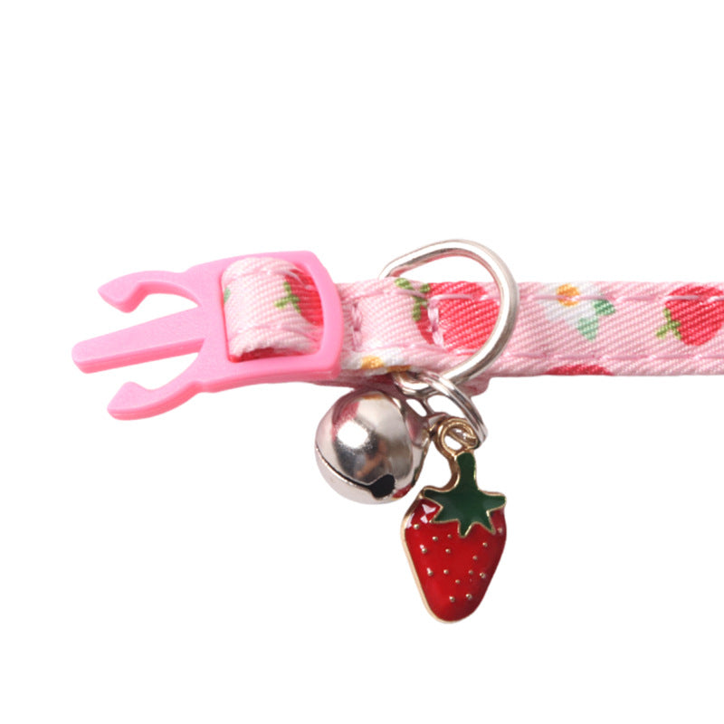 Fruits Pendant Double Side Triangle Towel Saliva Pet Bib Collar
