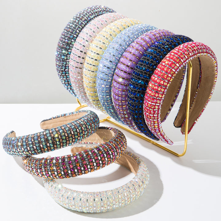 Sparkling Rhinestone Glass Diamond Baroque Headband Hair Accessories Wholesale