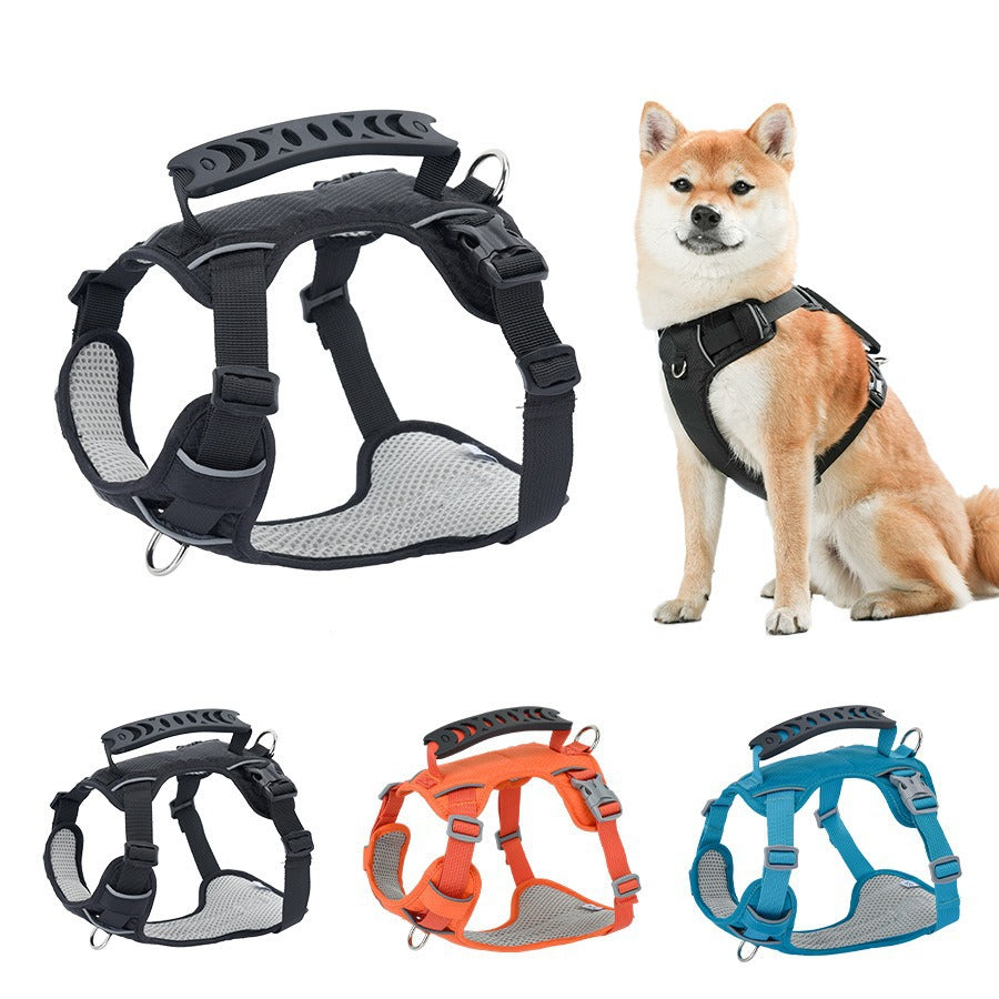 Close Control Handle Reflective Rushing-out-proof Pet Harness
