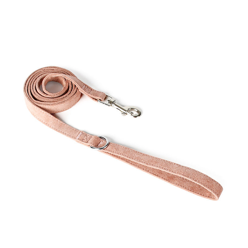 Light Comfort Dazzle Fabric Anti-Choke Pet Harness Leash Set