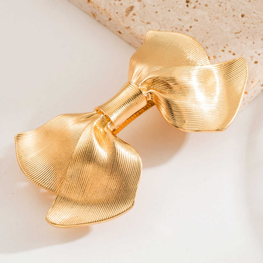 Bow Alloy Spring Ponytail Hair Clip Hair Accessories Wholesale