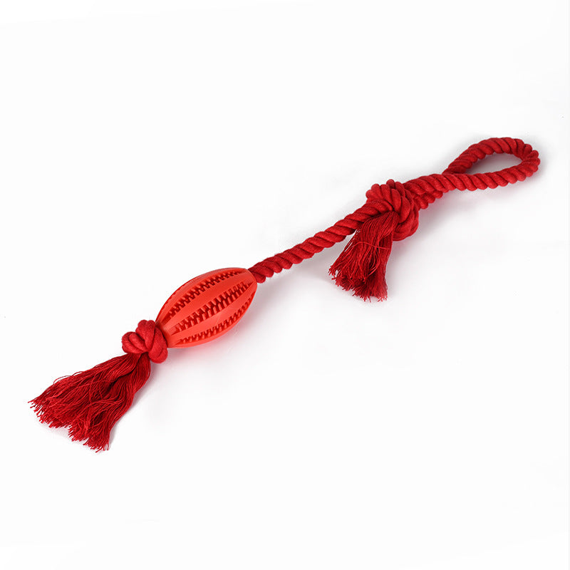Cleaning Teeth Grinding Leaking Food Ball Cotton Pet Chew Toy