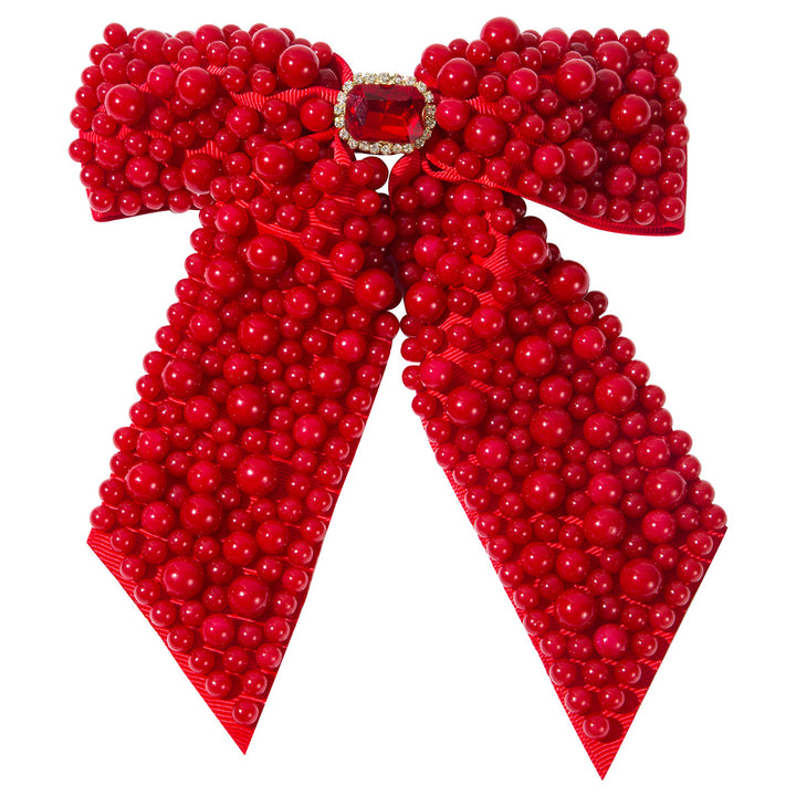 Inlaid with Gorgeous Pearls Big Bow Hair Clip Hair Accessories Wholesale