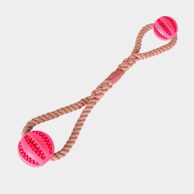 Cleaning Teeth Leaking Food Round Ball Cotton Pet Chew Toy