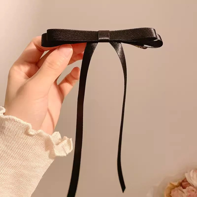 Cute Pink Bow Streamer Spring Hair Clip Hair Accessories Wholesale