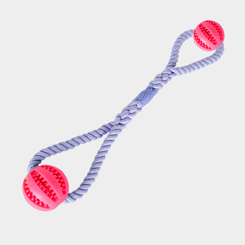 Cleaning Teeth Leaking Food Round Ball Cotton Pet Chew Toy