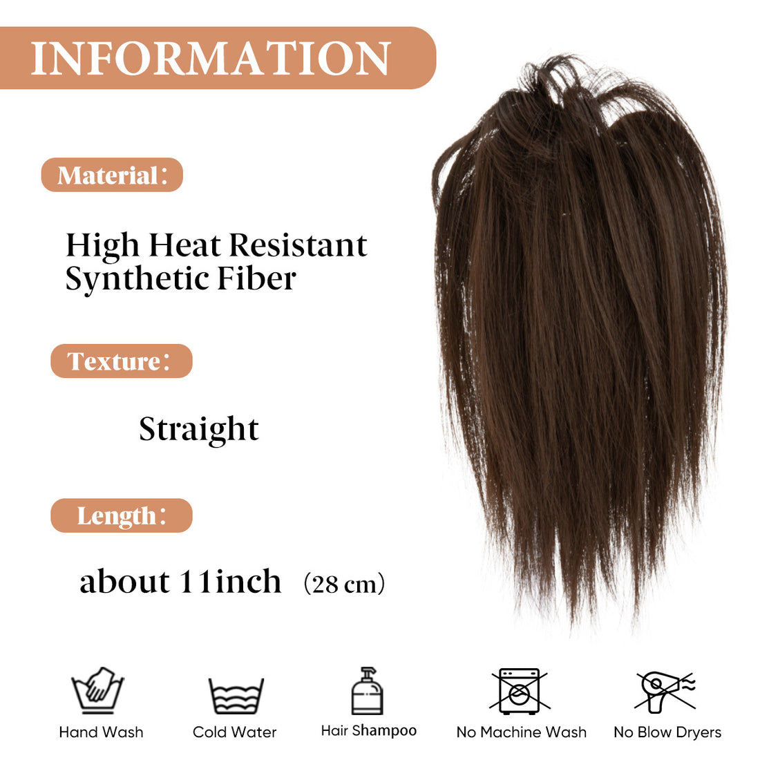 High Temperature Silk Beard Wigs Claw Ponytail Hair Extensions Wholesale