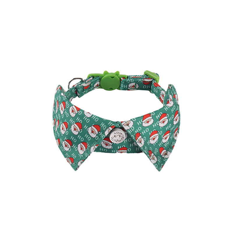 Halloween Christmas Holiday Fake Collar Belt Buckle Pet Cat Collar