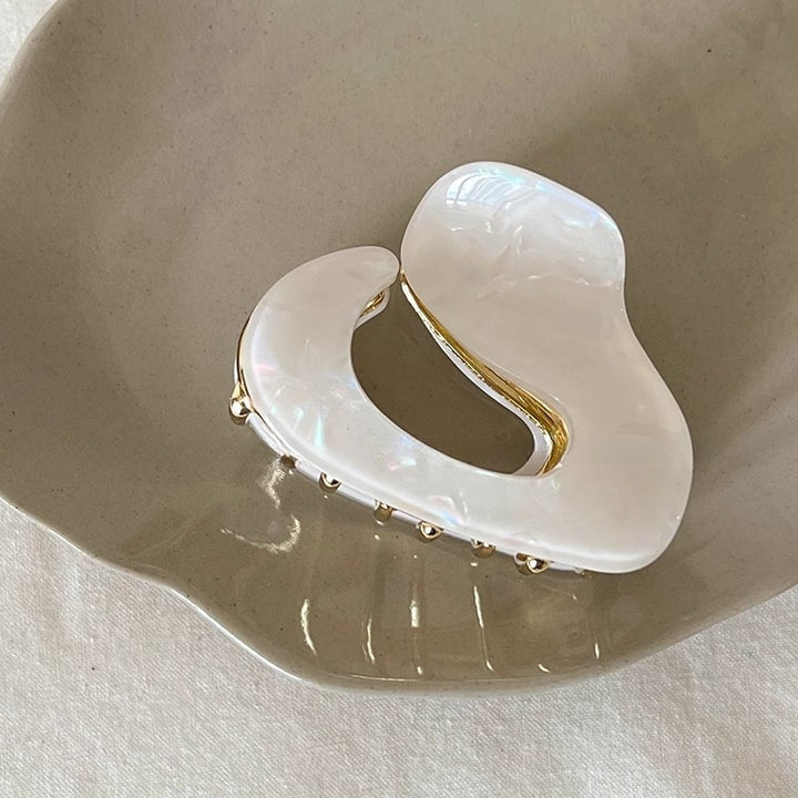 Acetate O Shape Alloy Hair Claw Updo Grab Clip Hair Accessories Wholesale