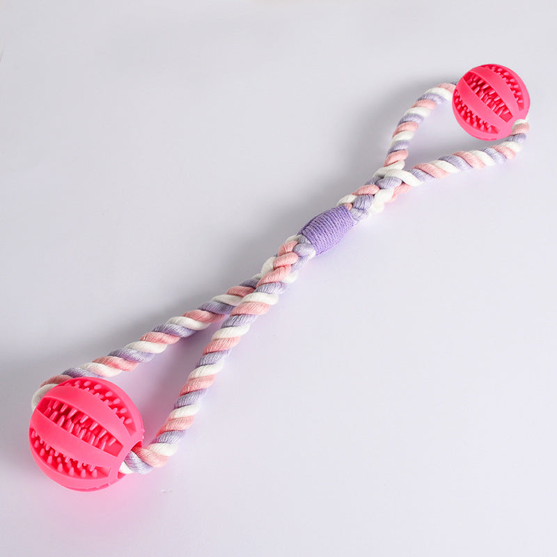 Cleaning Teeth Leaking Food Round Ball Cotton Pet Chew Toy