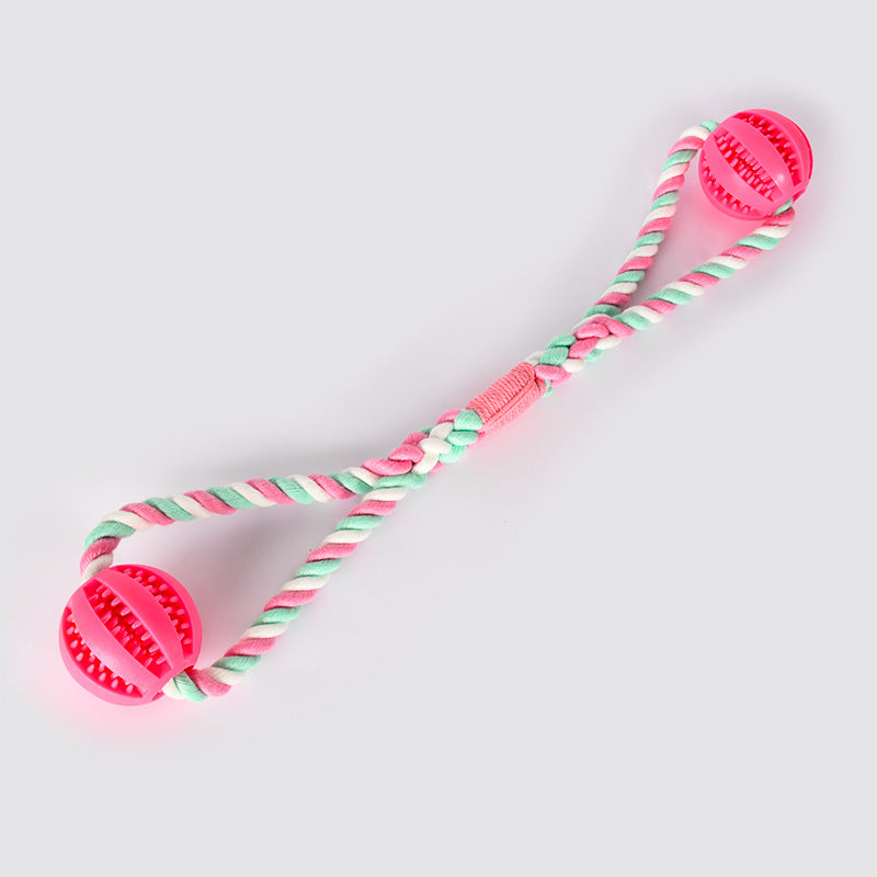 Cleaning Teeth Leaking Food Round Ball Cotton Pet Chew Toy