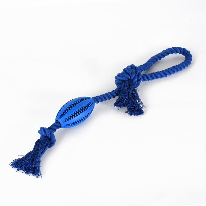 Cleaning Teeth Grinding Leaking Food Ball Cotton Pet Chew Toy