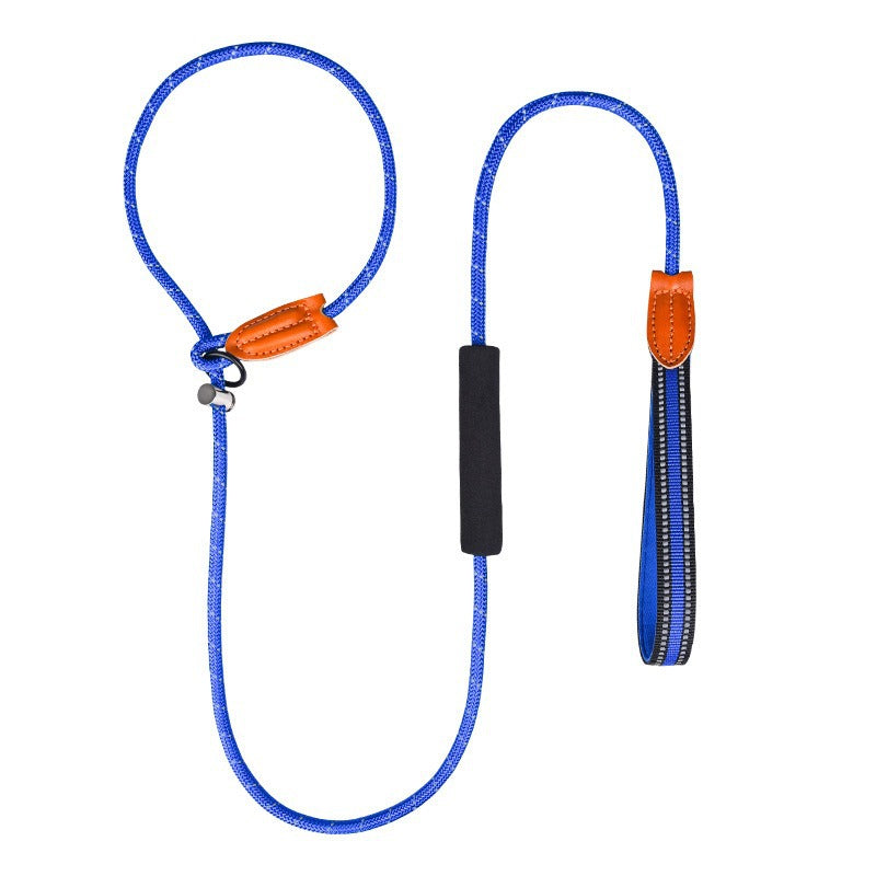Diving Fabric Handle Reflective No-Pull Pet Training P-type Leash
