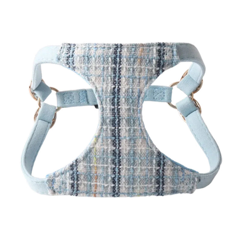 Breathable Mesh Fabric Pet Dog No Choking Harness Leash Set