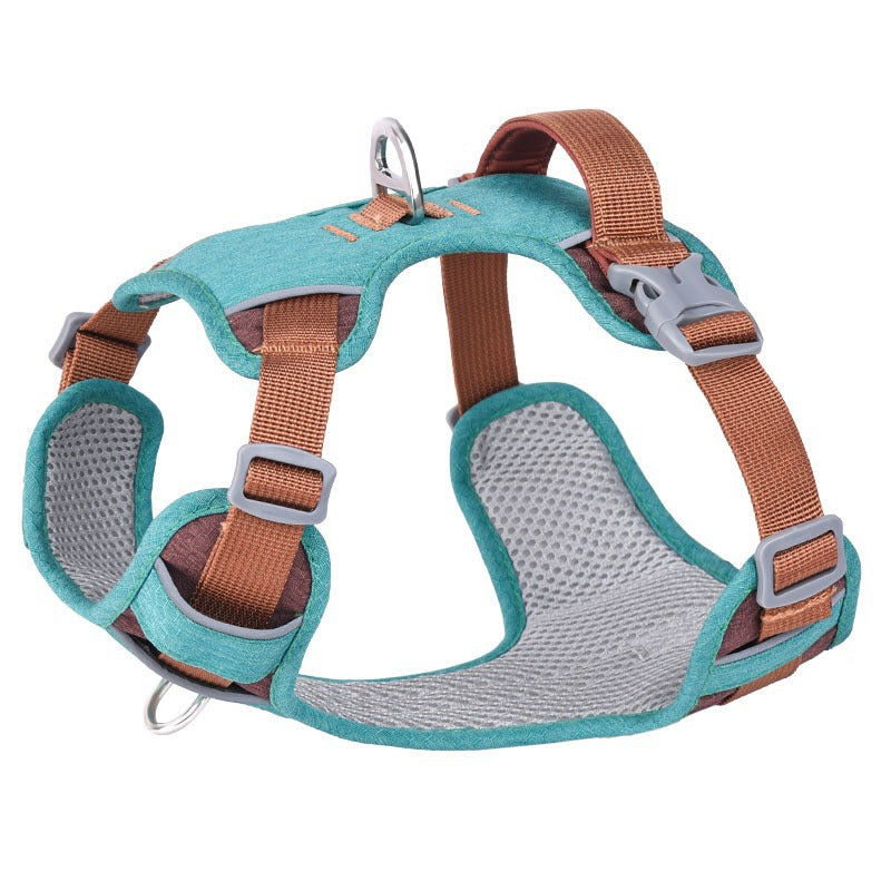 Breathable Two Color Reflective Vest Adjustable Pet Dog Harness