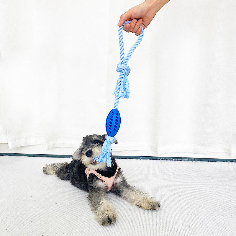 Cleaning Teeth Grinding Leaking Food Ball Cotton Pet Chew Toy