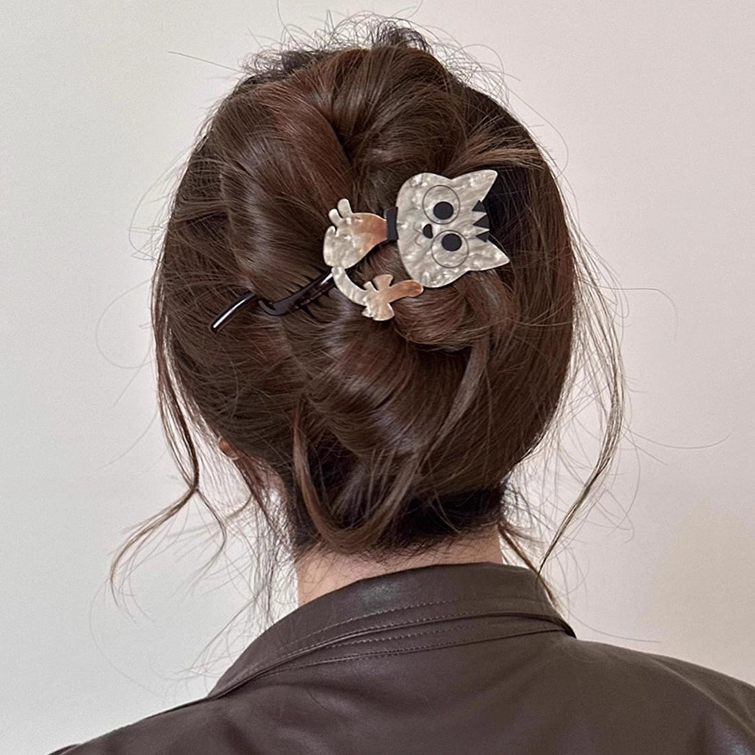 Cute Kitten Resin Hair Twist Clip Hair Clip Hair Accessories Wholesale