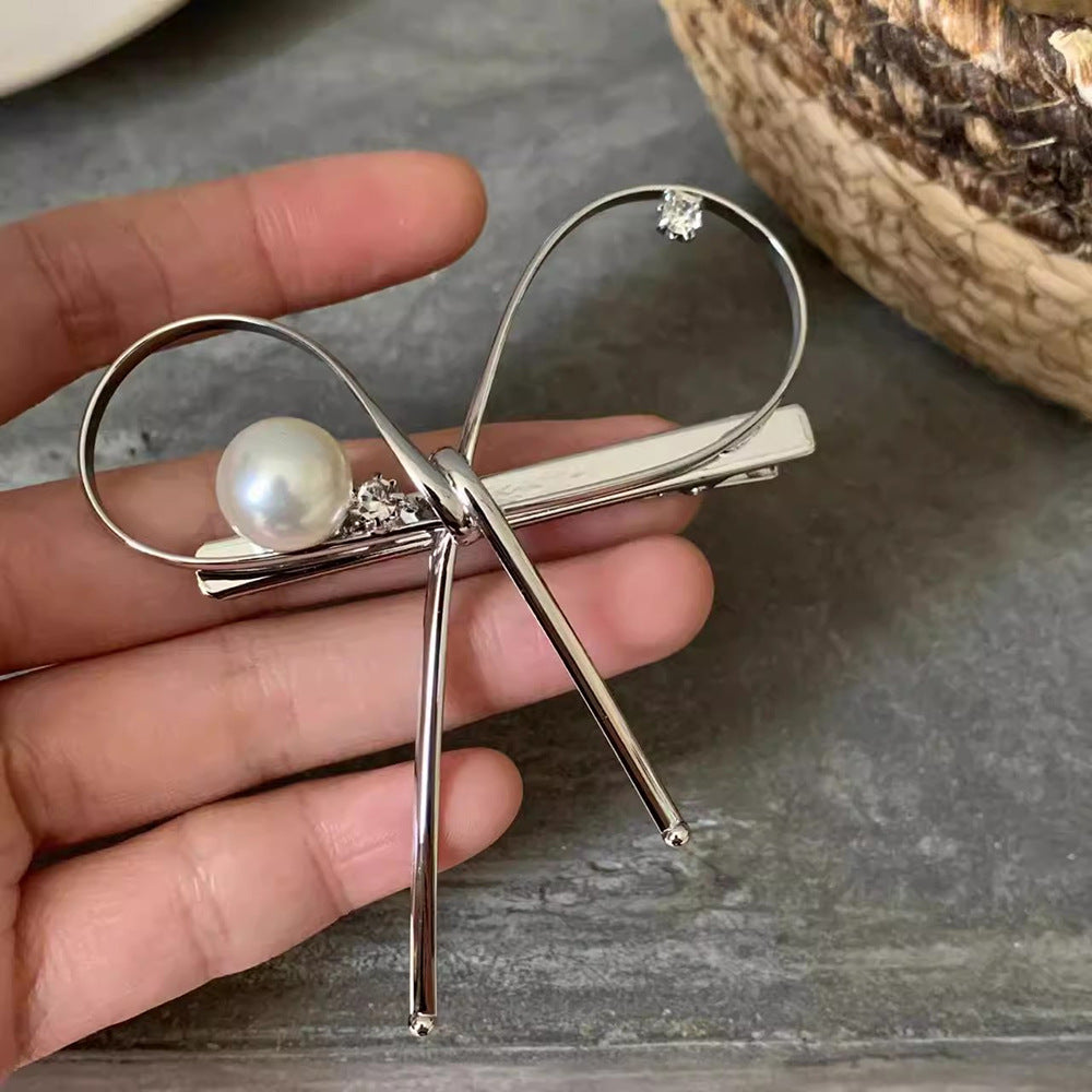 Alloy Wire Wrapped Bow-knot Duckbill Hair Clip Hair Accessories Wholesale