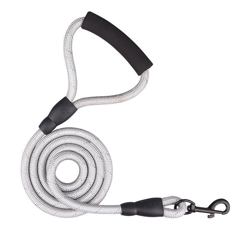 Sponge Handle Reflective Nylon No-Pull Pet Training P-type Leash