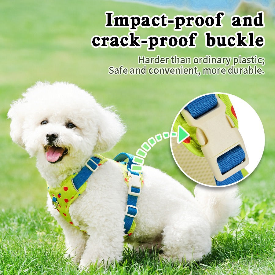Back Straps Reflective Vest Adjustable Anti-Choke Pet Dog Harness