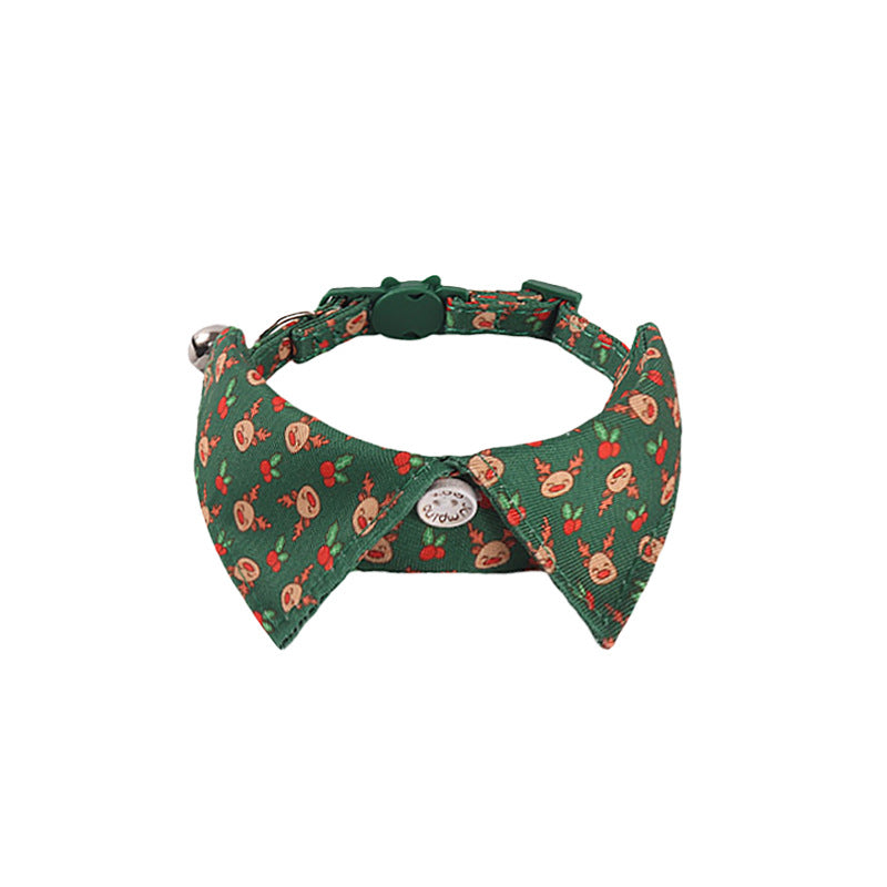 Halloween Christmas Holiday Fake Collar Belt Buckle Pet Cat Collar