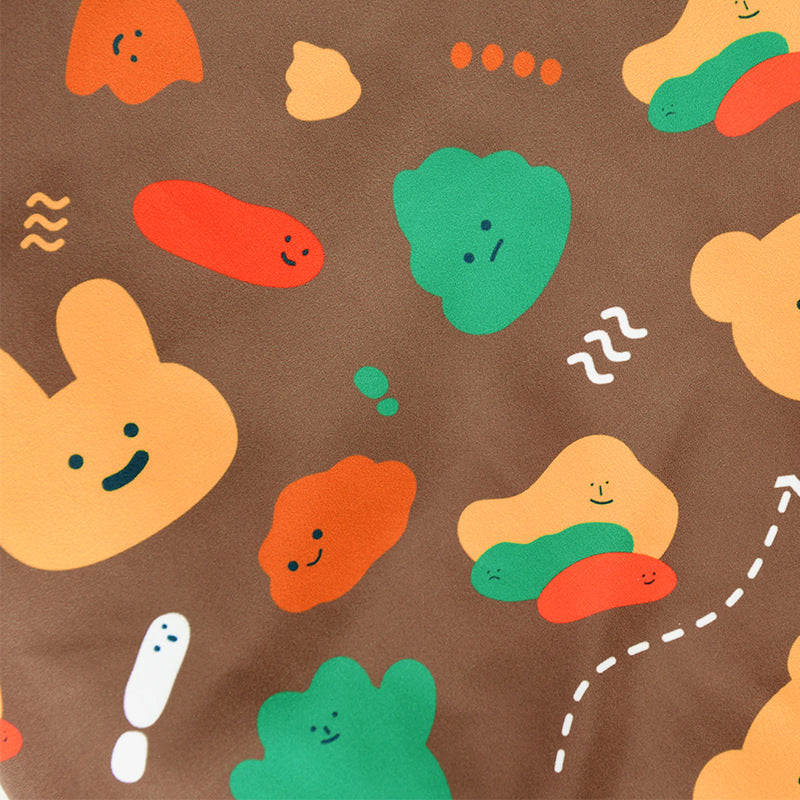 Warm Flannel Bear Printed Windproof Pet Small Dog Clothes Apparel