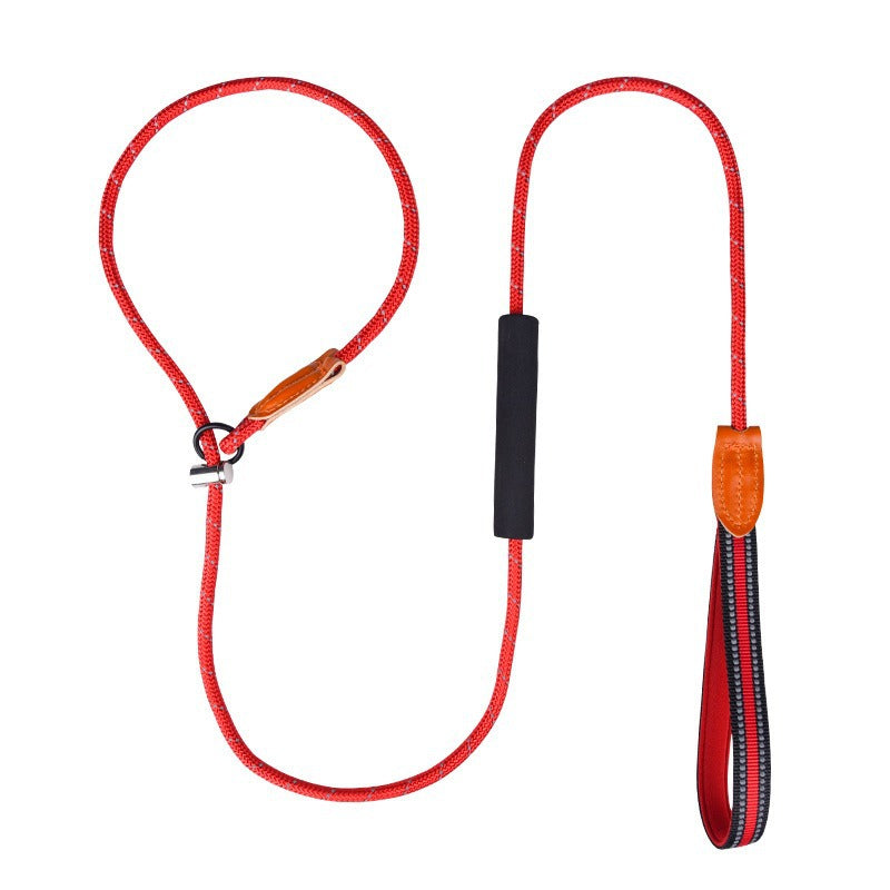 Diving Fabric Handle Reflective No-Pull Pet Training P-type Leash
