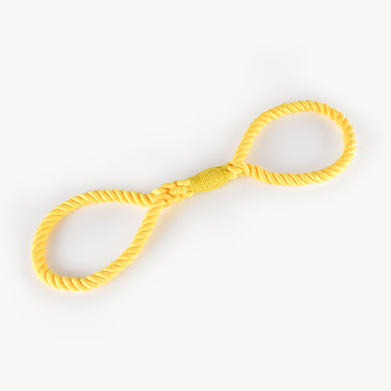 Woven Eco Cotton Nautical Knot Interactive Training Pet Chew Toy