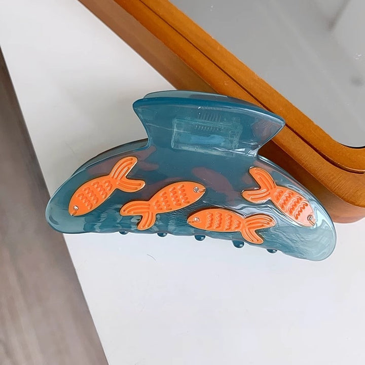 Goldfish Acetate Grab Clip Plate Hair Claw Hair Accessories Wholesale
