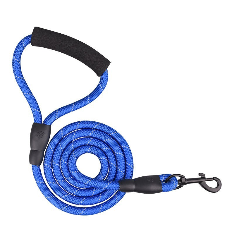 Sponge Handle Reflective Nylon No-Pull Pet Training P-type Leash