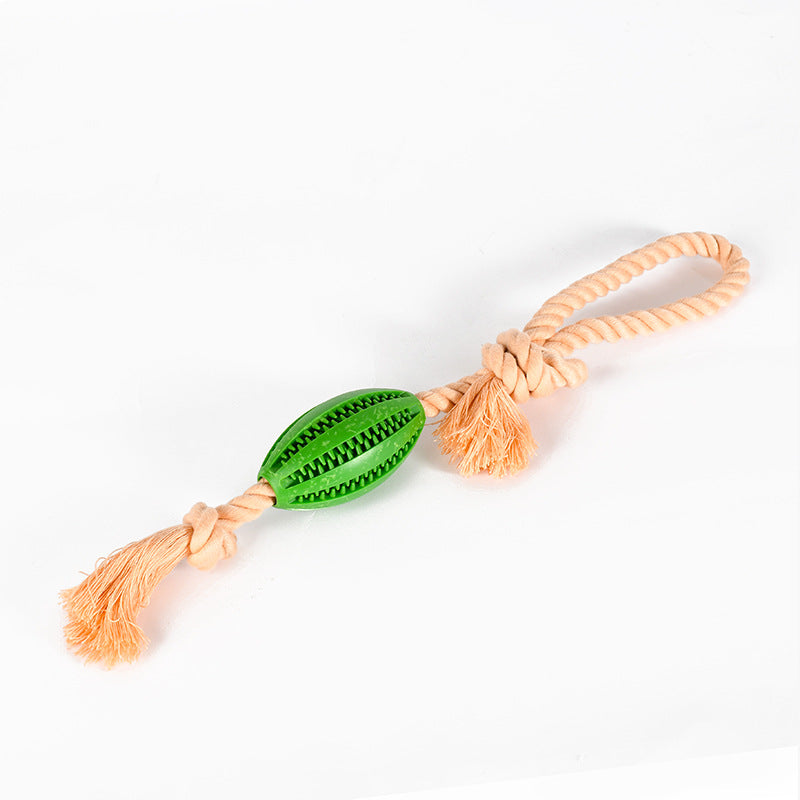 Cleaning Teeth Grinding Leaking Food Ball Cotton Pet Chew Toy