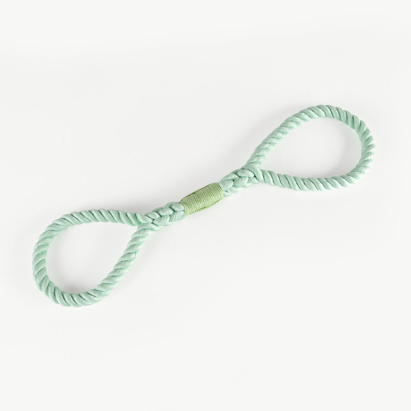 Woven Eco Cotton Nautical Knot Interactive Training Pet Chew Toy