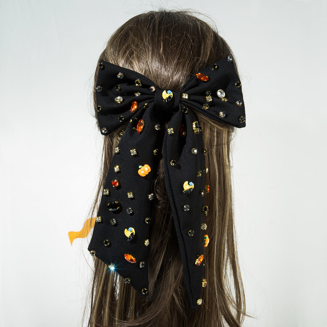 Pumpkin Ghost Fabric Bows Halloween Hair Clip Hair Accessories Wholesale
