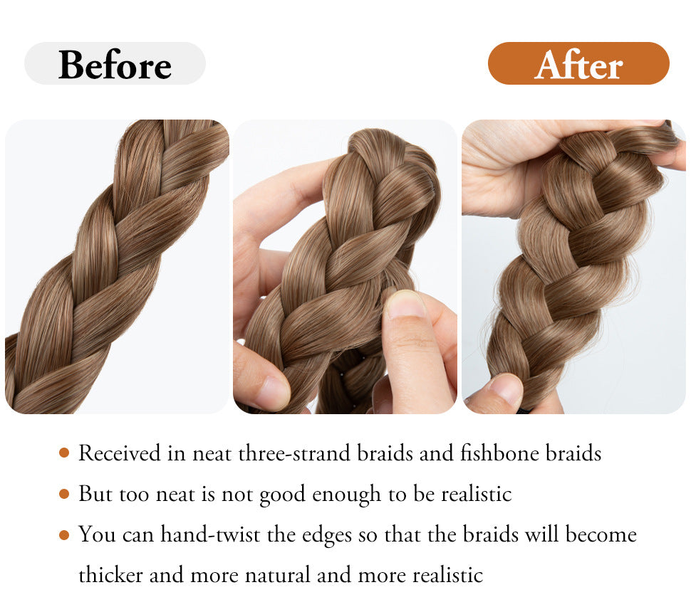 Fishbone Three Strand Braids Hair Braid Headband Hair Extensions Wholesale