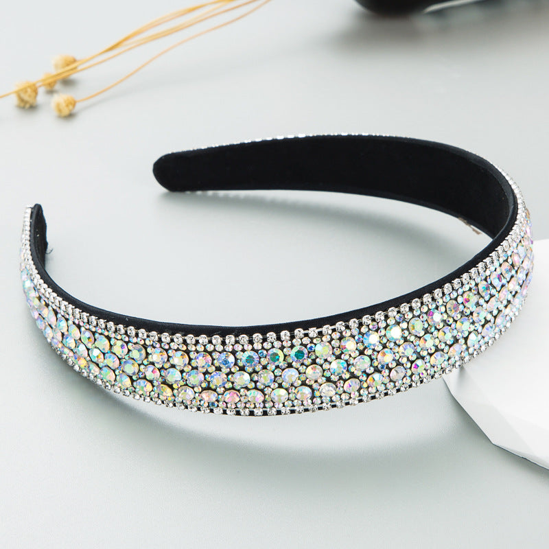 Colorfull Luxury Rhinestone Non-slip Headband Hair Accessories Wholesale