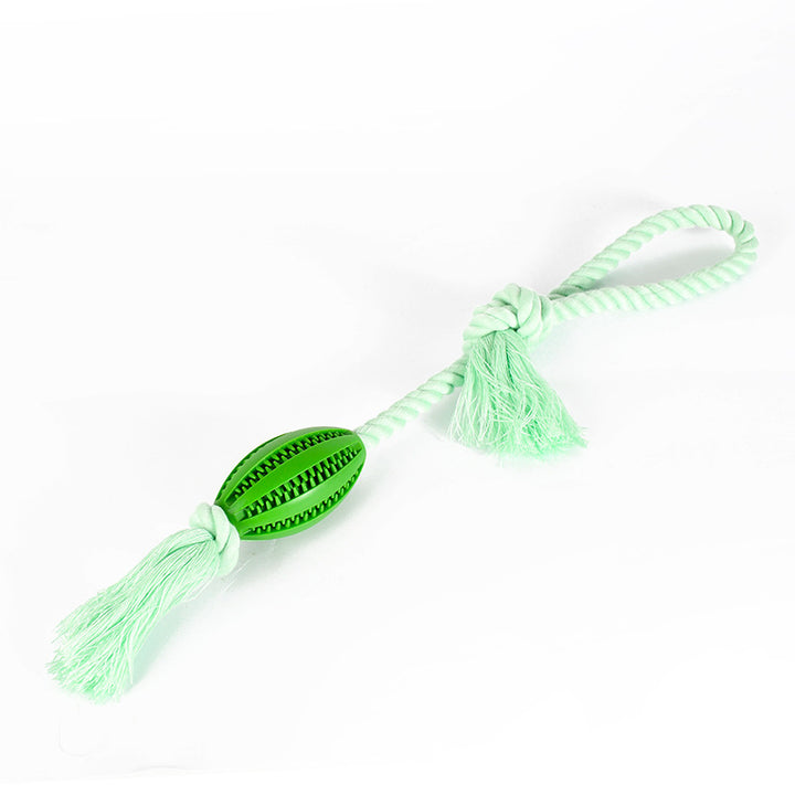 Cleaning Teeth Grinding Leaking Food Ball Cotton Pet Chew Toy